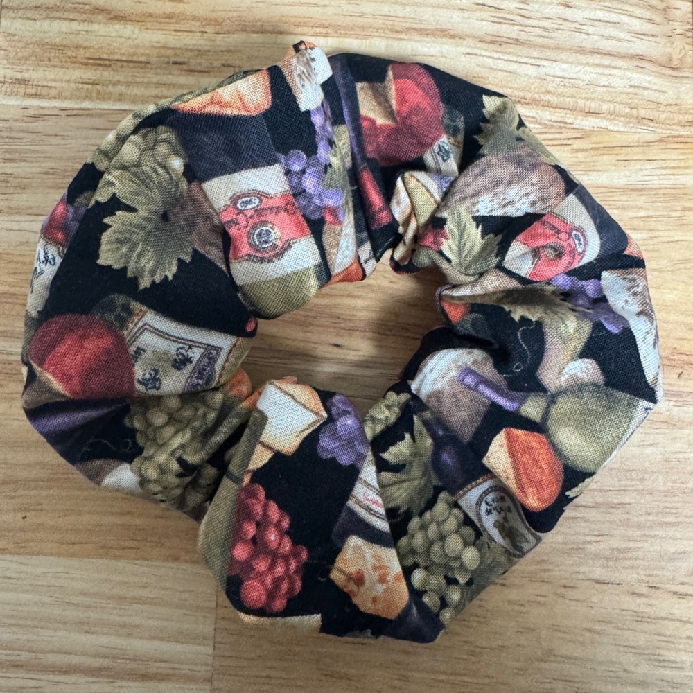 Wine Hair Scrunchie Pony tail Tie Hairband Scrunchies